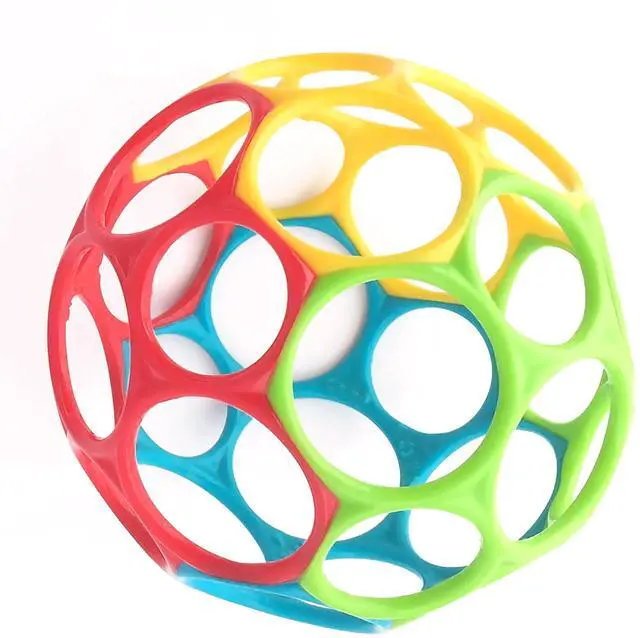 Main image of Oball Easy Grasp Classic Ball BPA-Free Infant Toy in Red, Yellow, Green, Blue, Age Newborn and up, 4 Inches