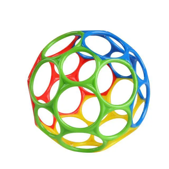 Alt view image 4 of 7 - Oball Easy Grasp Classic Ball BPA-Free Infant Toy in Red, Yellow, Green, Blue, Age Newborn and up, 4 Inches