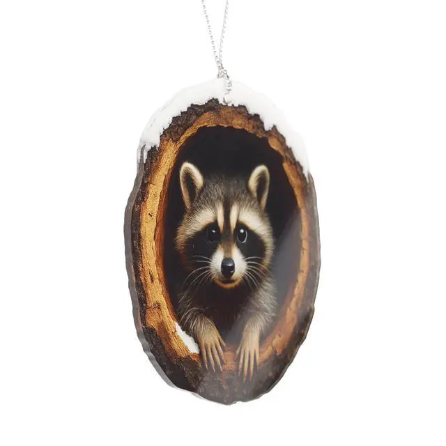 Alt view image 4 of 5 - Funny Christmas Ornaments - Raccon Gifts - Raccoon Christmas Ornaments - Animal Lovers Ornaments - Racoon Ornament - Christmas Ornament 2026 - White Elephant Gifts - Xmas Tree Funny Decoration
