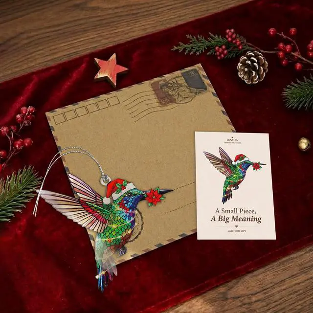 Alt view image 2 of 6 - Hummingbird Gifts for Women 2026, Christmas Ornament 2026 for Womens Mom Mothers in Law, Hummingbird Ornament with Meaningful Story Card Gifts for Wife Woman Stocking Stuffers for Women