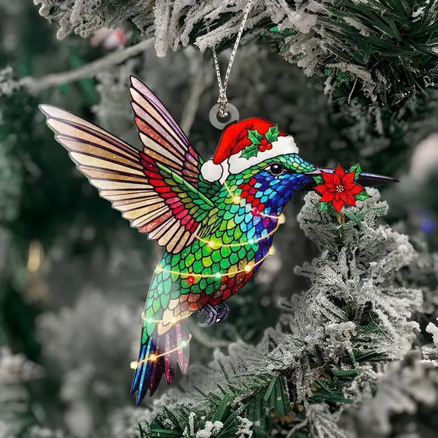 Alt view image 6 of 6 - Hummingbird Gifts for Women 2026, Christmas Ornament 2026 for Womens Mom Mothers in Law, Hummingbird Ornament with Meaningful Story Card Gifts for Wife Woman Stocking Stuffers for Women