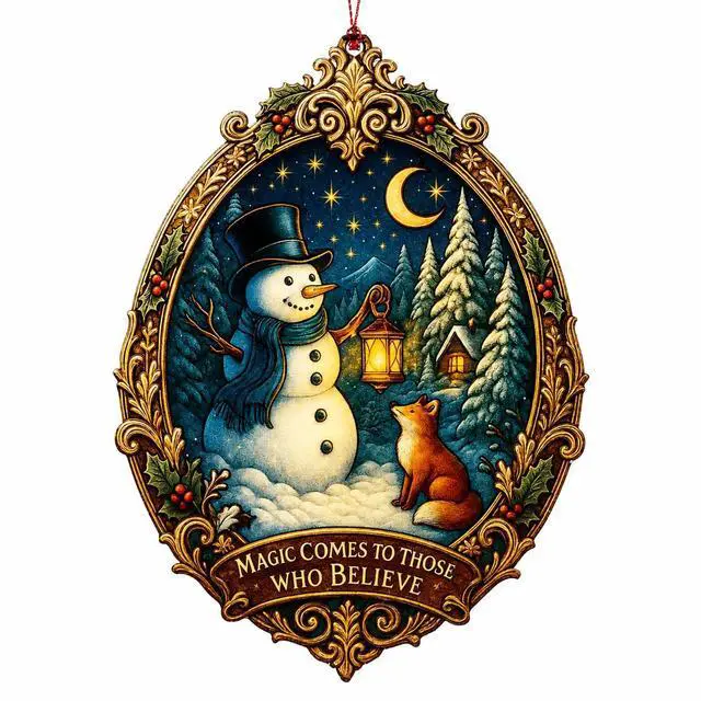 Main image of Christmas Ornament 2026, Snowman Ornaments for Tree, Snowman Christmas Decorations, White Elephant Gifts, Xmas Tree Funny Decoration
