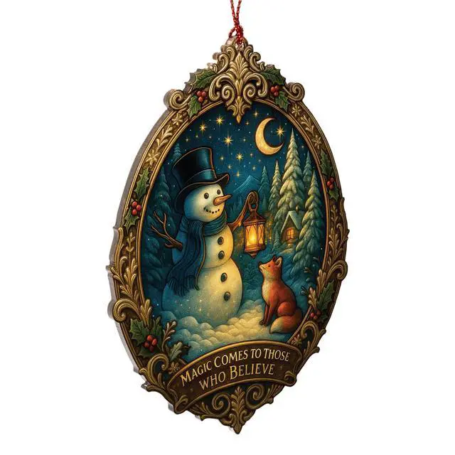 Alt view image 4 of 5 - Christmas Ornament 2026, Snowman Ornaments for Tree, Snowman Christmas Decorations, White Elephant Gifts, Xmas Tree Funny Decoration