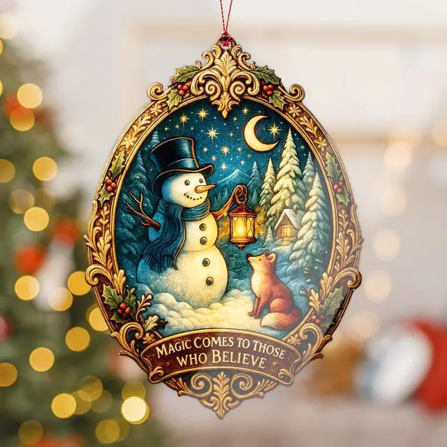 Alt view image 5 of 5 - Christmas Ornament 2026, Snowman Ornaments for Tree, Snowman Christmas Decorations, White Elephant Gifts, Xmas Tree Funny Decoration