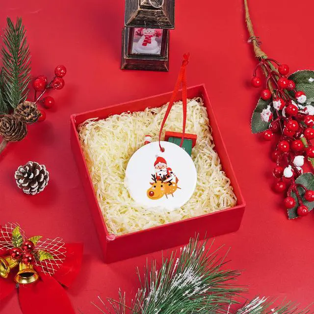 Alt view image 6 of 7 - 100 Pcs Christmas Ornament Ribbon Hangers, Thin Hand Tied Ornament Ribbon Loops