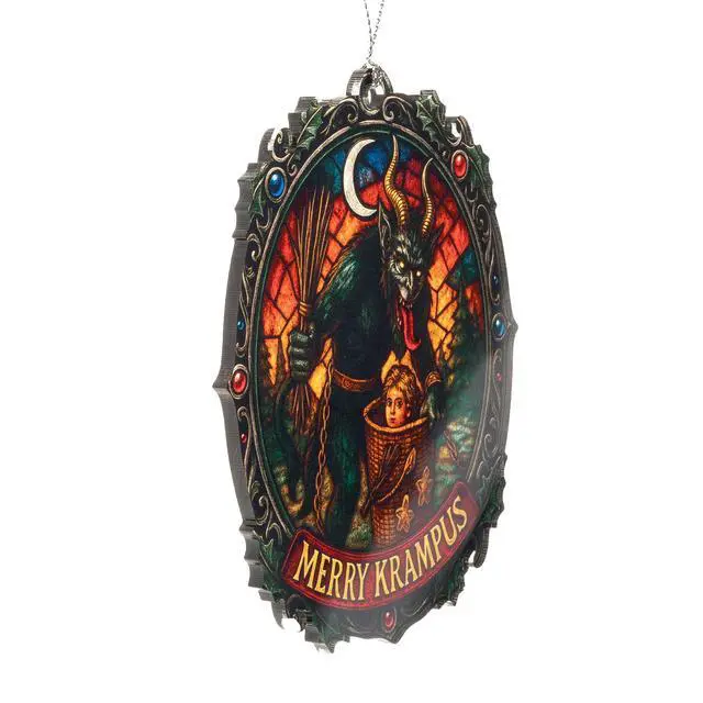 Alt view image 2 of 5 - Krampus Christmas Ornament 2026, Gothic Tree Ornament, Dark Holiday Decor, Mythical Folklore Keepsake, Creepy Xmas Gift for Horror Lovers