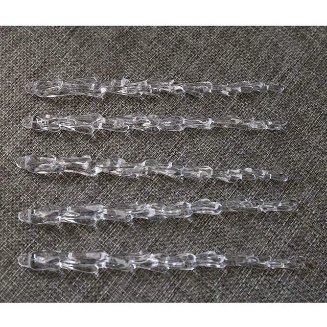 Alt view image 4 of 5 - 25 pcs icicles Ornament Set - Christmas Decoration Acrylic Clear icicles Set (25pcs Icicle Ornament)