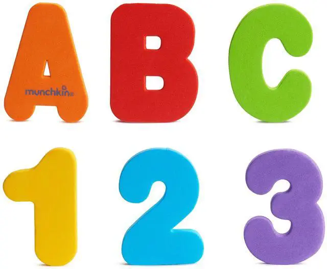 Main image of Learn Bath Letters and Numbers 36pc Toddler Bath Toy