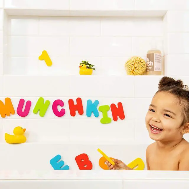 Alt view image 3 of 6 - Learn Bath Letters and Numbers 36pc Toddler Bath Toy