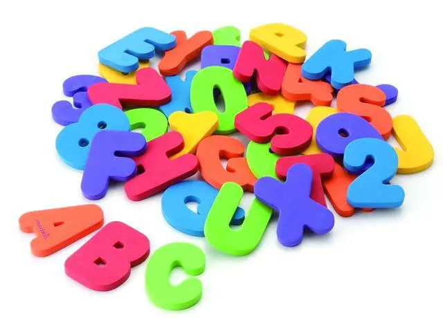 Alt view image 6 of 6 - Learn Bath Letters and Numbers 36pc Toddler Bath Toy