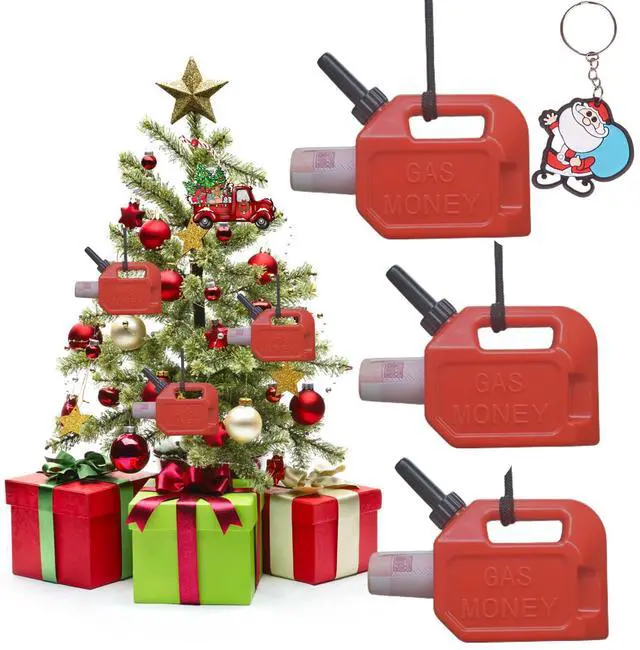 Main image of 3PCS Gas Can Ornament, Christmas Money Holder, Gas Money Cash Lucky Gift | Red Gas Can Fun Design for Christmas Tree Decor, New Year Wishes, Lucky Money Gifts, Birthday, Graduation and Holiday Gifts