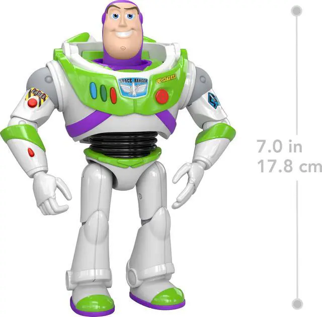 Alt view image 5 of 6 - Disney and Pixar Toy Story 5 Buzz Lightyear Action Figure | 7-inch Playscale, 1 Key Character, 8+ Posable Joints, Movie-Accurate Design