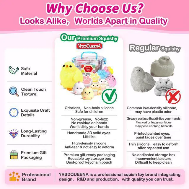 Alt view image 7 of 7 - 10 Pack Taba Squishy Toys kit with Toy Box-Squeeze Toys Squishy Fun Box | Kawaii Squishies Stress Relief Toys Party Favors for Kids , Squishy Fidget Toys for Kids , Birthday Gifts Toys for Girls 8-10
