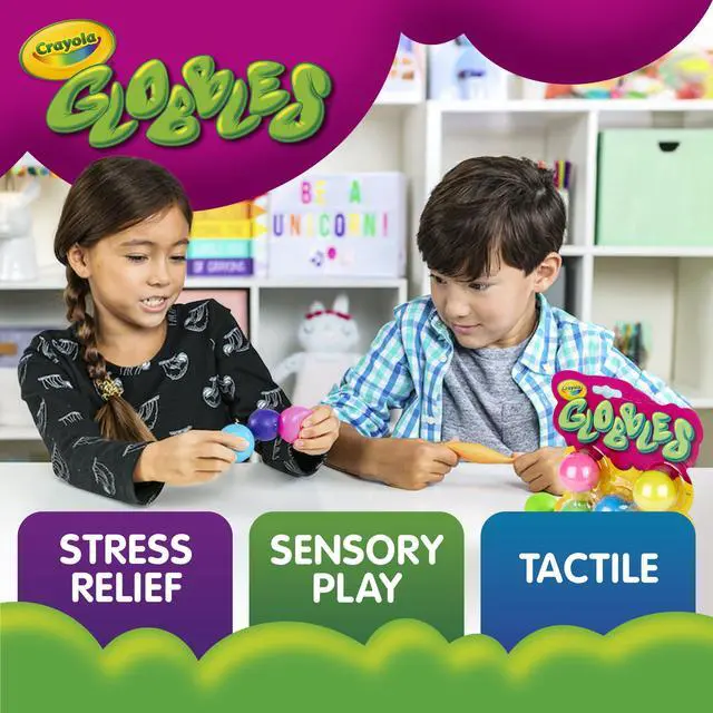 Alt view image 2 of 5 - Globbles Fidget Toy (6ct), Sticky Stress Ball for Adults & Kids, Squishy Balls, Calming Sensory Gifts for Stress Relief