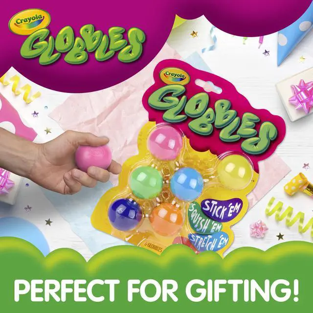 Alt view image 5 of 5 - Globbles Fidget Toy (6ct), Sticky Stress Ball for Adults & Kids, Squishy Balls, Calming Sensory Gifts for Stress Relief