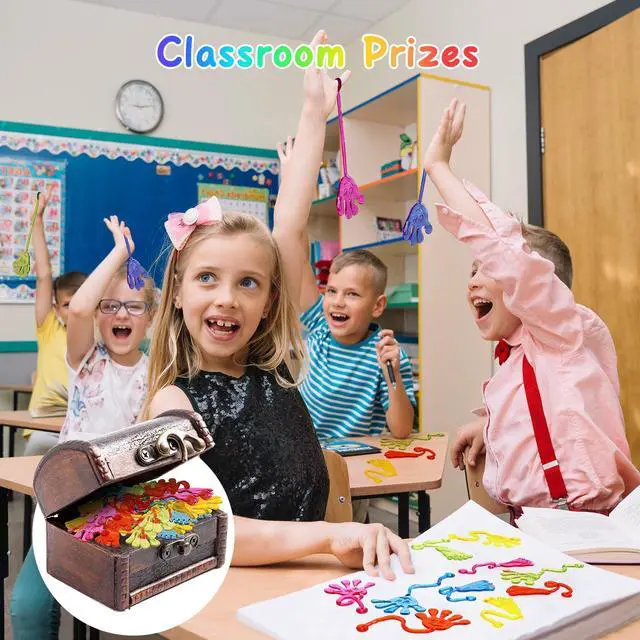 Alt view image 4 of 7 - Sticky Hands Bulk 30 PCS Party Favors for Kids 4-8,8-12 Year Stretchy Sticky Hand Feet Goodie Bags Stuffers for Kids Classroom Prizes Back to Schoo Gifts for Student Birthday Trinkets Slap Hand