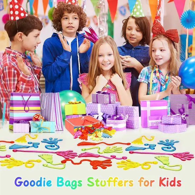 Alt view image 7 of 7 - Sticky Hands Bulk 30 PCS Party Favors for Kids 4-8,8-12 Year Stretchy Sticky Hand Feet Goodie Bags Stuffers for Kids Classroom Prizes Back to Schoo Gifts for Student Birthday Trinkets Slap Hand