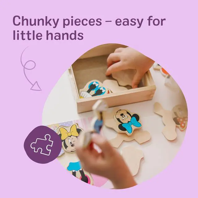 Alt view image 6 of 7 - Disney Minnie Mouse Dress-Up Puzzle, 18 Pieces Mix and Match Outfits, Sorting & Matching Toy with Storage Case, Educational Puzzle for Toddlers Ages 3+