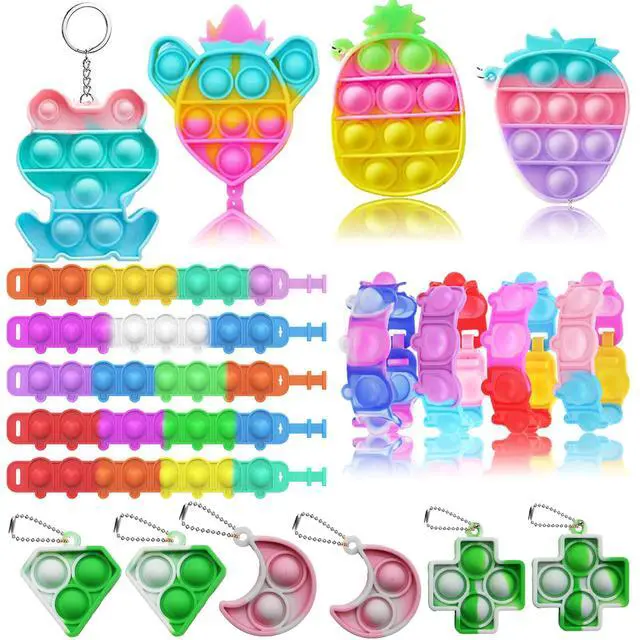 Alt view image 2 of 7 - 126 Pcs Pop Party Favors for Kids, Treasure Box Toys for Classroom Prizes, Pinata Stuffers, Goodie Bag Filler, Treasure Chest, Carnival Bulk Small Toys, Easter Basket Egg Fillers