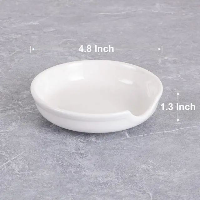 Alt view image 2 of 7 - Spoon Rests for Stove Top, Ceramic Spoon Holder for Kitchen Counter, Heat-Resistant Cooking Utensil Rest, Coffee Spoon Holder, Spoon Rest for Ladles Spatula (1, White)