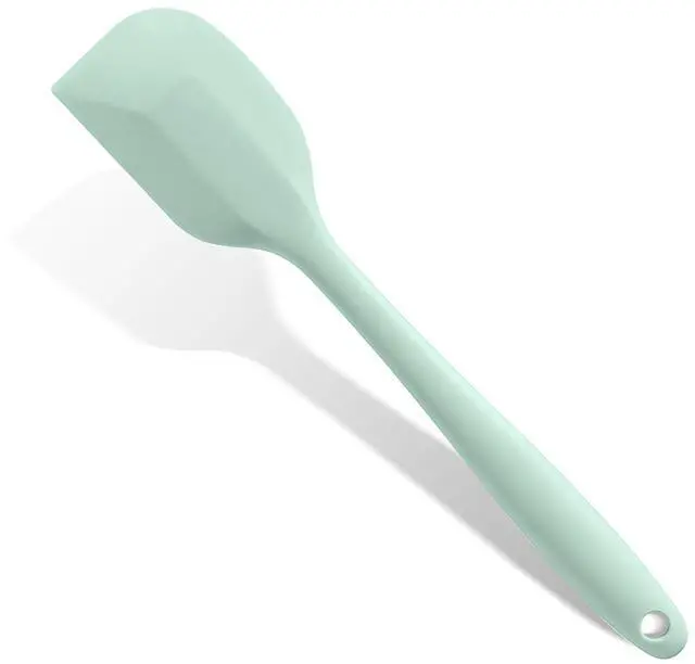 Main image of Mint Green Rubber Spatula for Kitchen Use, 10.8In Silicone Spatulas for Cooking Heat Resistant, Flexible Small Kitchen Spatula for Kitchen Nonstick Cookware