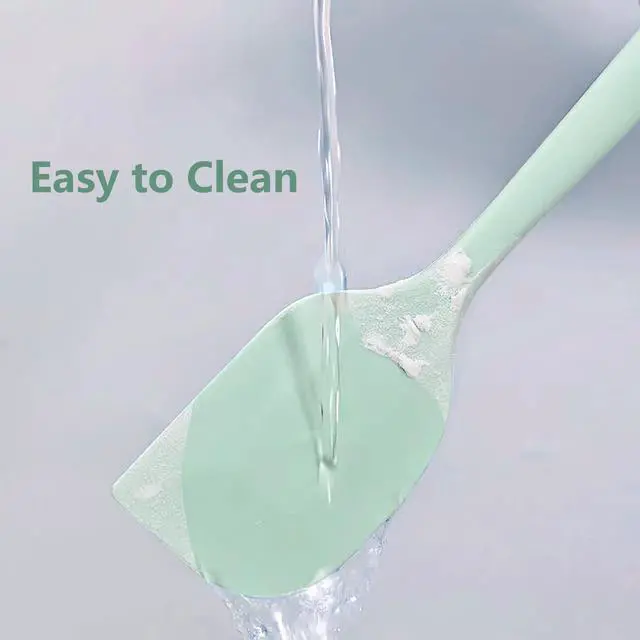 Alt view image 5 of 5 - Mint Green Rubber Spatula for Kitchen Use, 10.8In Silicone Spatulas for Cooking Heat Resistant, Flexible Small Kitchen Spatula for Kitchen Nonstick Cookware