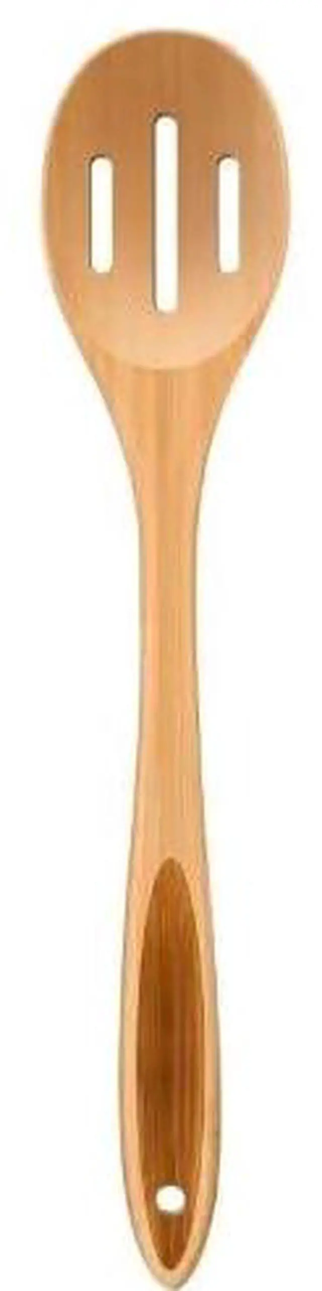 Main image of Slotted Cooking Spoon, 12.5" Large Bamboo Serving Spoons for Mixing Stirring draining, Wood Slotted Spoon for Nonstick Kitchen Utensils Tableware Wooden Scoop Spoon.