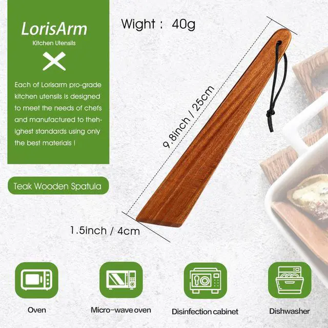 Alt view image 2 of 4 - 9.8 Acacia Wooden Mini Spatula, Small Kitchen/Outdoor Spatula Turner, Egg Scraper, Flat Wooden Turner, Wood Cooking Utensil, Wood Flipper, Spatulas for Flipping, Serving, Scraping & Turning.