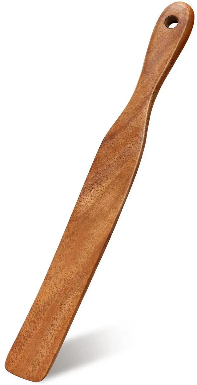 Main image of Wooden Spurtle for Sourdough Bread Supplies Sourdough Tools Spatula Scraper | Dough Whisk Bread Making Essentials Sourdough Starter Accessories Stirrer Spoon Teak Wood Jar Spatula for Cooking Utensil