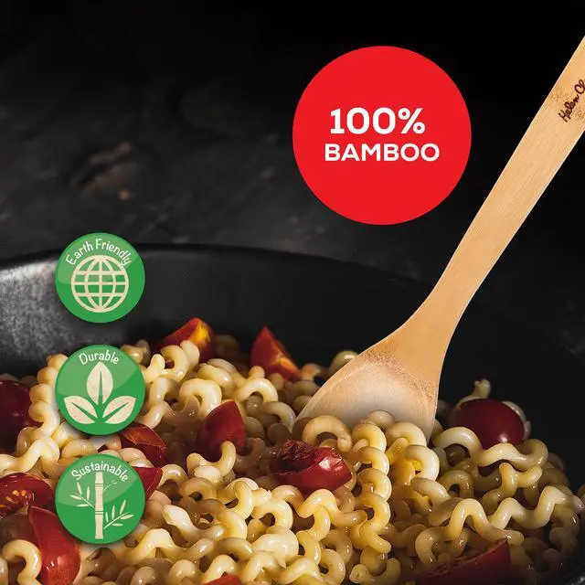 Alt view image 5 of 7 - Bamboo Stir Fry Spatula, 13-Inch, Wok Cooking Tool For Stirring, Mixing, Turning, And Serving