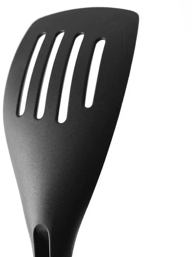 Alt view image 5 of 6 - My FavoriteTM Scoop & Drain Slotted Spatula, Black,One Size Fits All