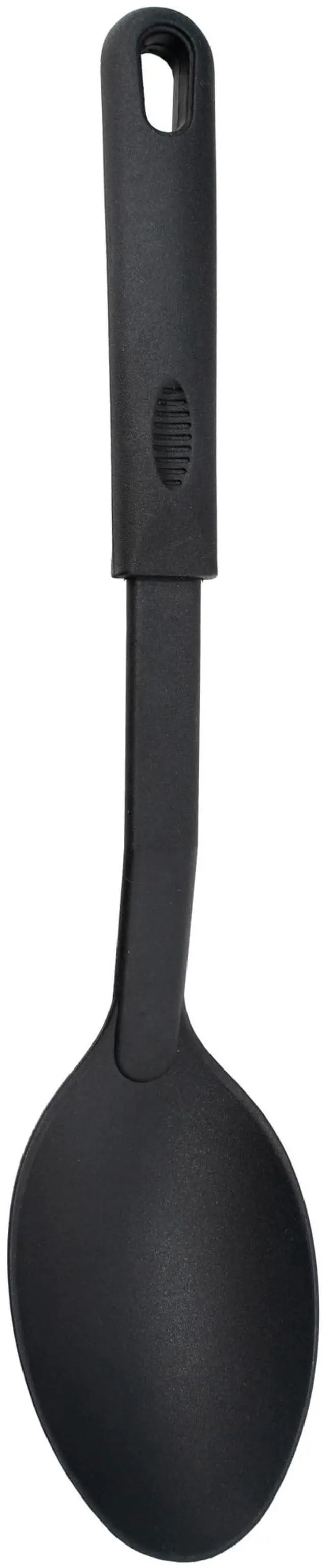 Main image of Nylon 12-Inch Solid Spoon, Pack of 1, Black