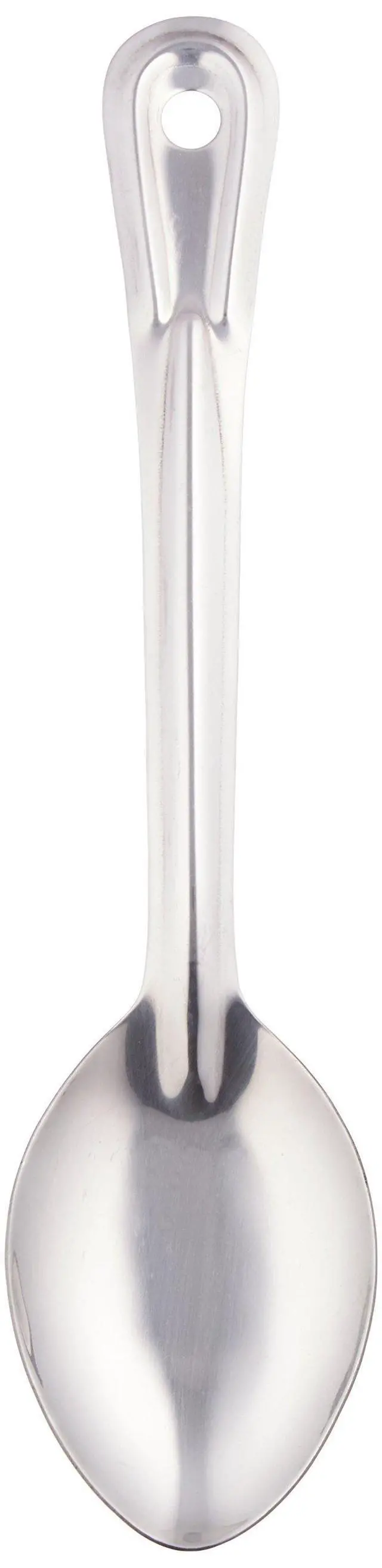 Alt view image 2 of 2 - 11" Stainless Steel Basting Solid Spoon | Dishwasher safe, Restaurant service, Great for Cooking, Buffet Service, Food Preparation and Serving