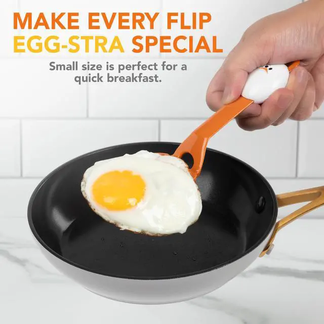 Alt view image 2 of 4 - Lil' Flip Egg Spatula, Slotted and Compact Turner, Multi-Use Flipper for Any Food From Burgers to Pancakes, Durable Nylon, Heat Resistant Up to 400 Degrees