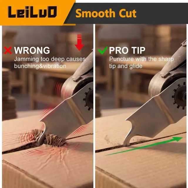 Alt view image 4 of 7 - 6Pcs Oscillating Tool Hook Blade, Multi Tool Hook Knife Blade Set | Cardboard Carpet Shingle Cutting, Hook Knife Blades, Multi Tool Accessories, Fits DeWalt, Makita, Milwaukee, Ryobi & More