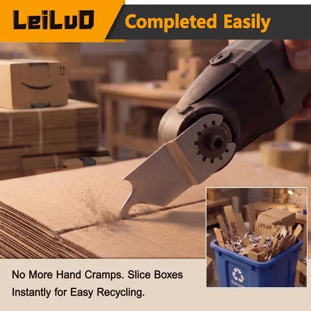 Alt view image 5 of 7 - 6Pcs Oscillating Tool Hook Blade, Multi Tool Hook Knife Blade Set | Cardboard Carpet Shingle Cutting, Hook Knife Blades, Multi Tool Accessories, Fits DeWalt, Makita, Milwaukee, Ryobi & More