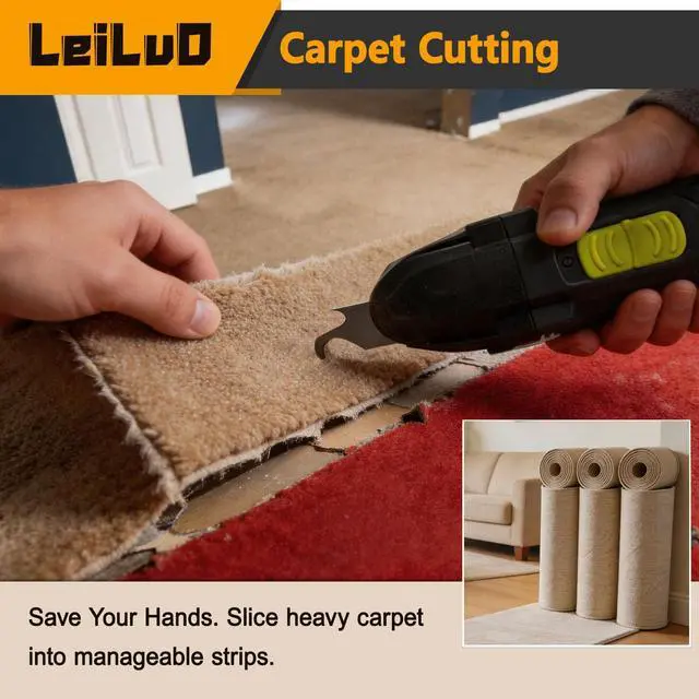 Alt view image 6 of 7 - 6Pcs Oscillating Tool Hook Blade, Multi Tool Hook Knife Blade Set | Cardboard Carpet Shingle Cutting, Hook Knife Blades, Multi Tool Accessories, Fits DeWalt, Makita, Milwaukee, Ryobi & More