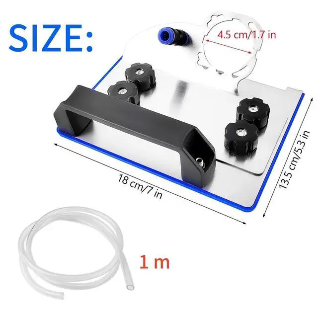 Alt view image 2 of 7 - 45 Degree Tile Chamfering Tool, Ceramic Tile Cutter Tool, Angle Grinder Attachments Stand for The Pro, Tile 45 Degree Angle Cutting Tool for 100-Type Angle Grinders, for Precise Tile Cutting