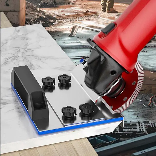Alt view image 5 of 7 - 45 Degree Tile Chamfering Tool, Ceramic Tile Cutter Tool, Angle Grinder Attachments Stand for The Pro, Tile 45 Degree Angle Cutting Tool for 100-Type Angle Grinders, for Precise Tile Cutting