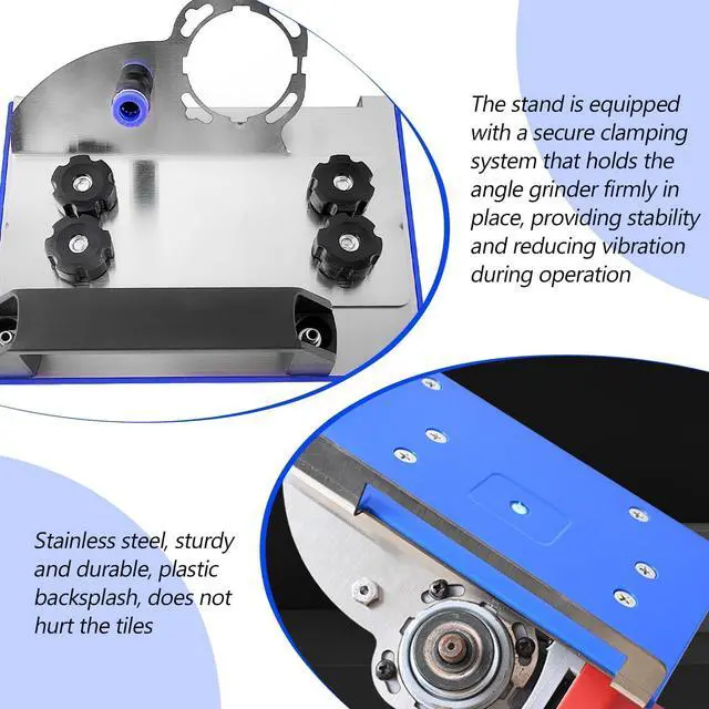 Alt view image 3 of 7 - 45 Degree Tile Chamfering Tool, Ceramic Tile Cutter Tool, Angle Grinder Attachments Stand for The Pro, Tile 45 Degree Angle Cutting Tool for 100-Type Angle Grinders, for Precise Tile Cutting