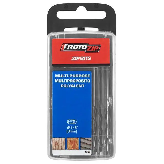 Alt view image 2 of 3 - BOSCH Roto Zip SC4 1/8-Inch Zip Bit for Wood and Plastic, 4-Pack