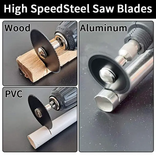 Alt view image 2 of 6 - Cutting Discs for Dremel Rotary Tool, 3 Different Saw Blades to Meet Your Different Needs, Cutting Wheel Set Can Cutting Wood/Metal/Plastic/Glass/Stone and Make DIY Craft