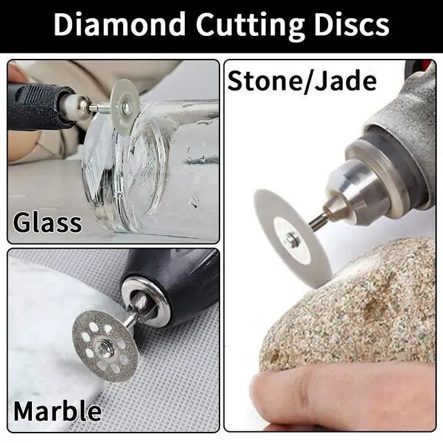 Alt view image 3 of 6 - Cutting Discs for Dremel Rotary Tool, 3 Different Saw Blades to Meet Your Different Needs, Cutting Wheel Set Can Cutting Wood/Metal/Plastic/Glass/Stone and Make DIY Craft