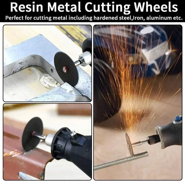 Alt view image 4 of 6 - Cutting Discs for Dremel Rotary Tool, 3 Different Saw Blades to Meet Your Different Needs, Cutting Wheel Set Can Cutting Wood/Metal/Plastic/Glass/Stone and Make DIY Craft