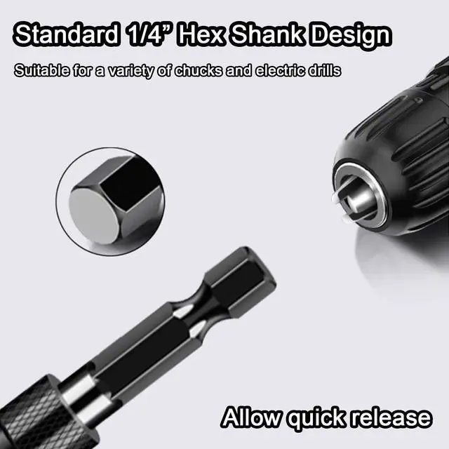 Alt view image 5 of 5 - Deburring External Chamfer Tool Tungsten Carbide, 1/4" Hex Shank 3/16"-1" | Tungsten carbide blade | Quick release | For copper, steel, aluminum, brass, plastic | Removes burrs & repairs damaged bolts