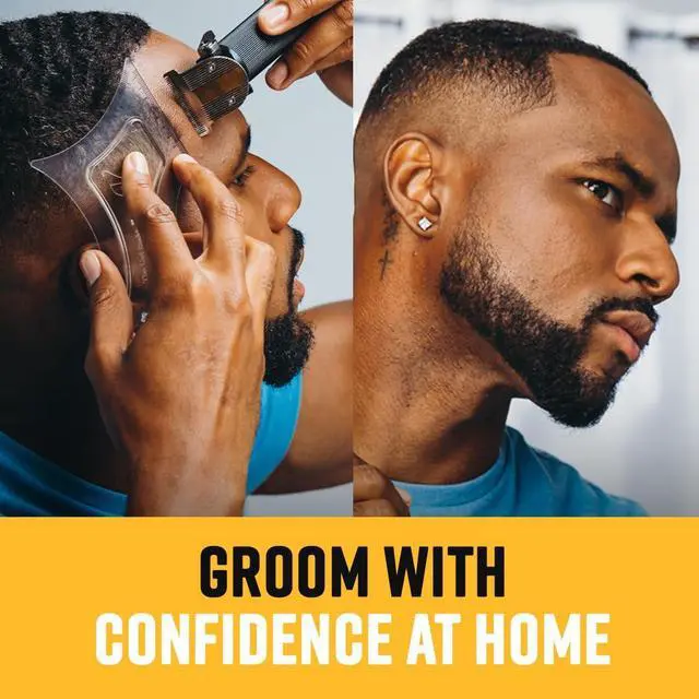 Alt view image 5 of 7 - Original Shaping Tool, Clear Beard and Hairline Template with Bonus Tracer Pencil, As Seen on Shark Tank
