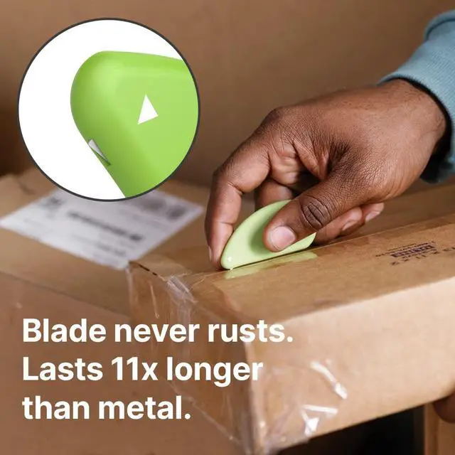 Alt view image 4 of 6 - 00200 Safety Cutter, Microscopic Ceramic Blade, Cuts Paper & Coupons, Won