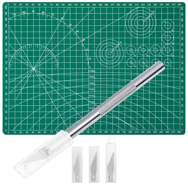 Main image of Craft Knife Precision Cutter and Self Healing Cutting Craft Mat Hobby Knife Set with 30 PCS Knife for Art Hobby Craft Scrapbooking Stencil