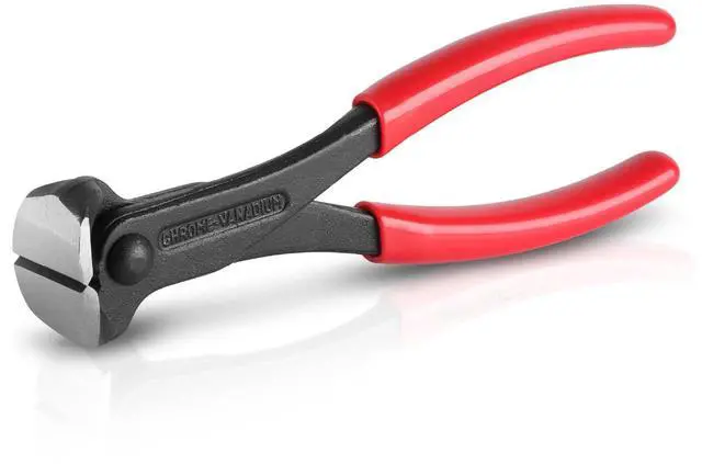 Main image of - Nail Puller, 7 Inch Steel End Cutting Pliers | Non-Slip Handle Nail Remover Tool End Nippers for Pulling Nails and Cutting Wires