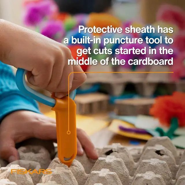 Alt view image 3 of 7 - 5" Kids Cardboard Creator, Safer Cardboard Cutting Tool
